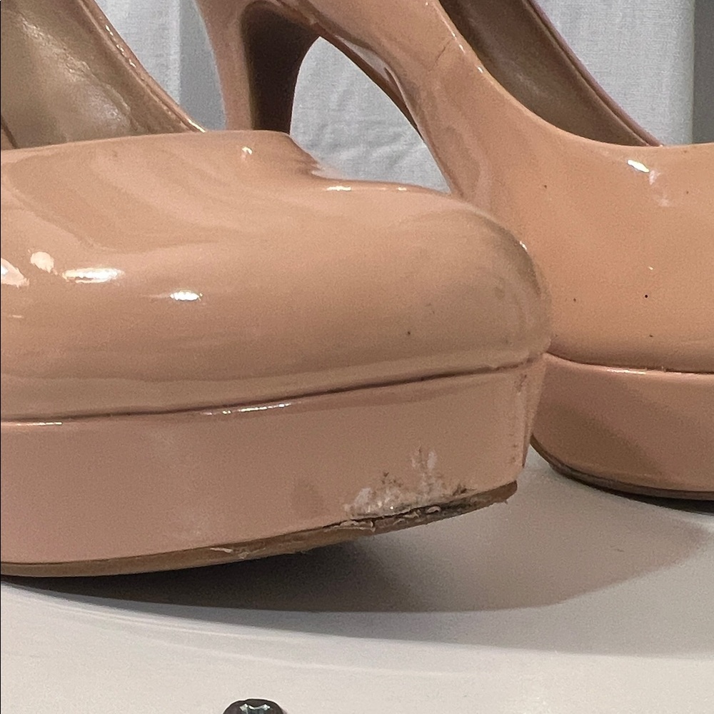 Gianni Bini Tan Patent Heels - Picture 7 of 7